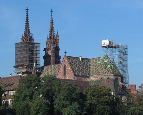 tatzu nishi sites villa victoria on the roof of basel's cathedral