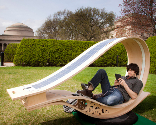 MIT soft rocker   solar powered sun lounger