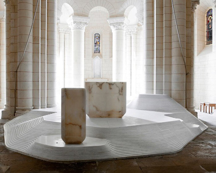 mathieu lehanneur: st hilaire church in melle