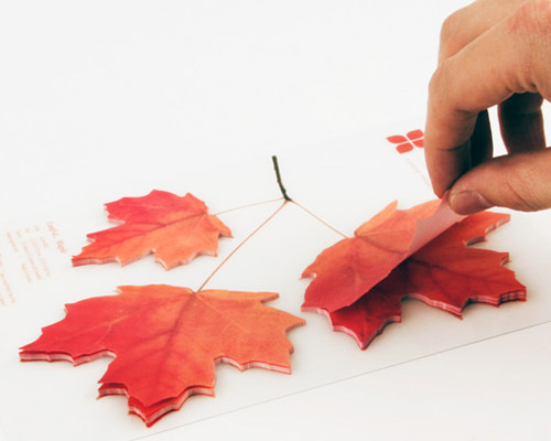 designboom shop: maple leaf memo stickers by appree