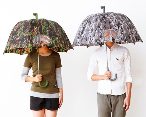 designboom shop: camouflage goggles umbrella by 25togo