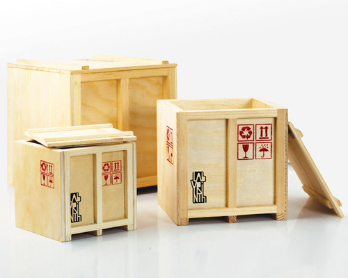 inbox mini cargo crates by labyrinth at designboom shop