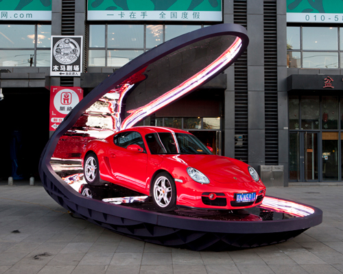 clamshell carstands by ballistic architecture machine