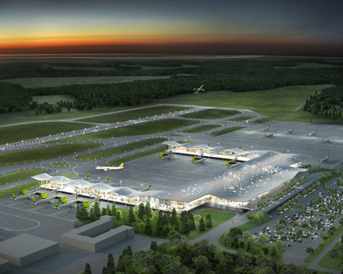 haptic architects win riga international airport competition