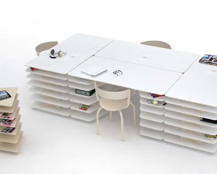mathieu lehanneur: strates desk system for objekten