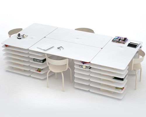 mathieu lehanneur: strates desk system for objekten