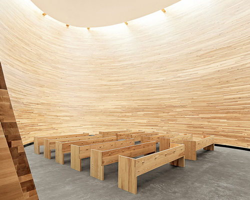 kamppi chapel of silence by K2S architects provides an oasis of calm