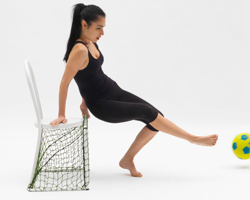 lazy football chair by emanuele magini for campeggi