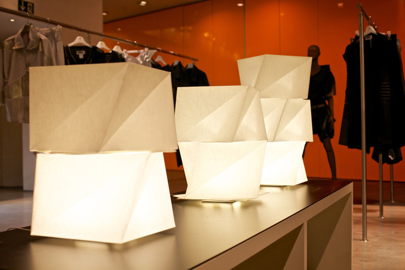 issey miyake presents his IN EI lighting collection for artemide