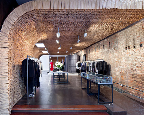 OWEN store by tacklebox comprises 25,000 brown paper bags