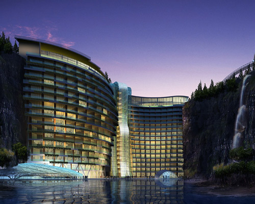 plans unveiled for shimao wonderland intercontinental hotel