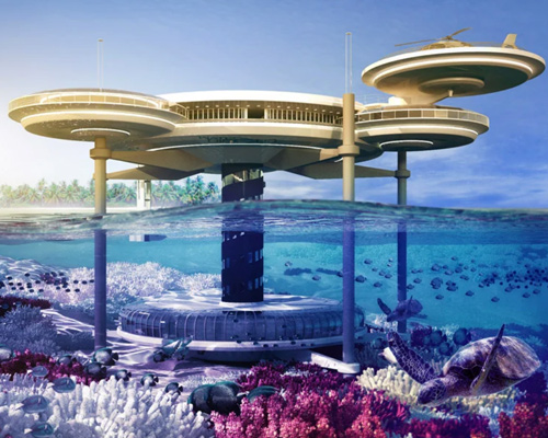 deep ocean technology: water discus underwater hotel