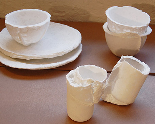 foam porcelain by marjan van aubel