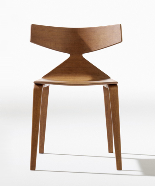 lievore altherr molina craft the saya chair for arper with a bold silhouette