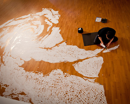 floating garden: a salt sculpture by motoi yamamoto