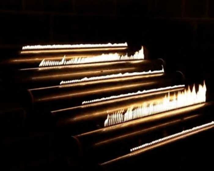 yuri suzuki and mathew kneebone: 6 rubens tubes visualizer