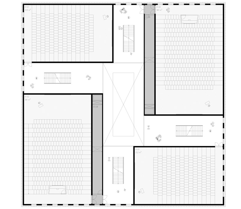 antwerp university campus O bulding by west 8, META architecture, SW + technum