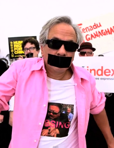anish kapoor goes gangnam for freedom