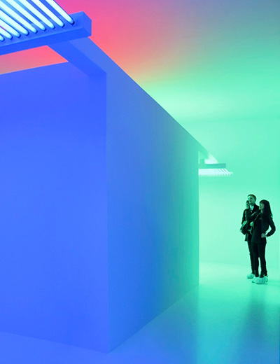 interactive chambers of color chromosaturation by carlos cruz diez