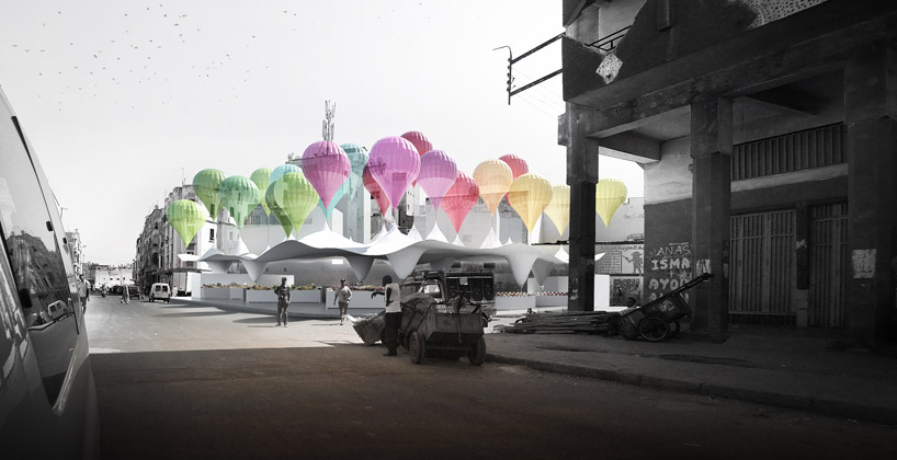 PMG architects and C.L.S.C proposals for sustainable market square competition