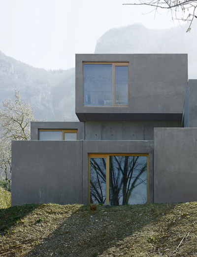 prefab house in collonges by pierre alain dupraz architects