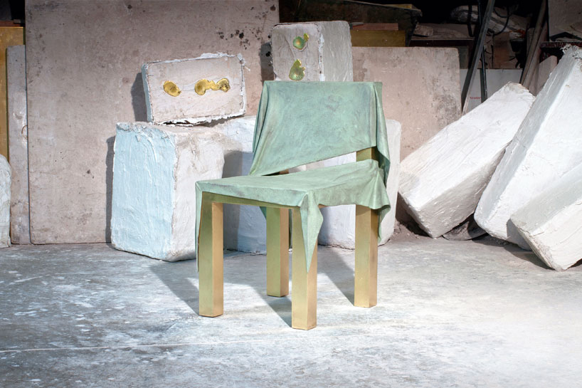 bronze dipped fabric furniture dressed collection by jens praet
