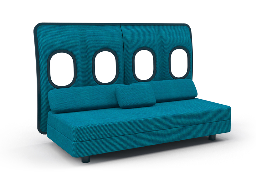 marc venot furniture made from salvaged aircraft material