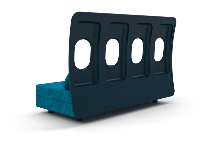 marc venot furniture made from salvaged aircraft material