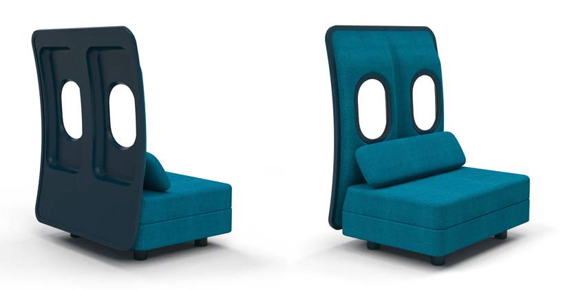 marc venot furniture made from salvaged aircraft material