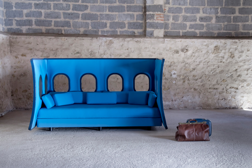 marc venot furniture made from salvaged aircraft material