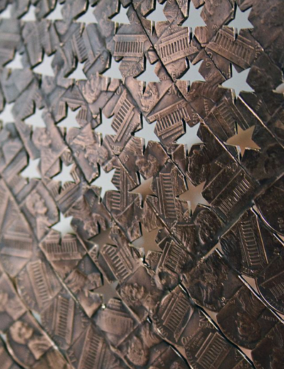 stacey lee webber: god bless america sculptures made from pennies