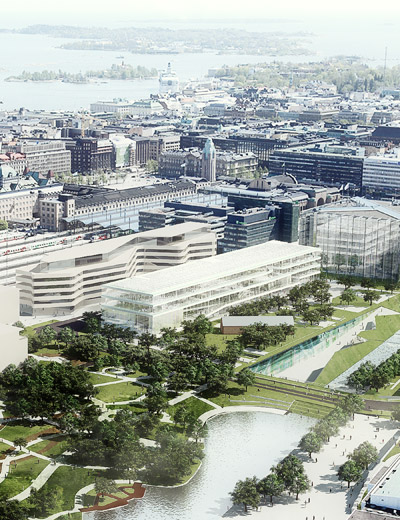 kubota & bachmann architects + martinez: helsinki central library proposal