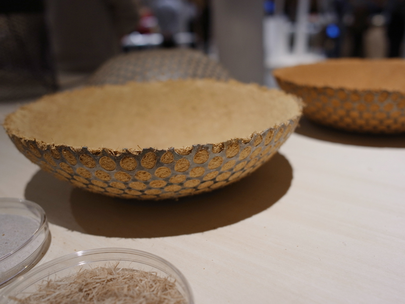 the sakan collection by bril is made from a mixture of straw and soil