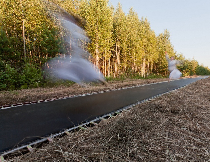 fast track a 170 foot long trampoline by salto architects