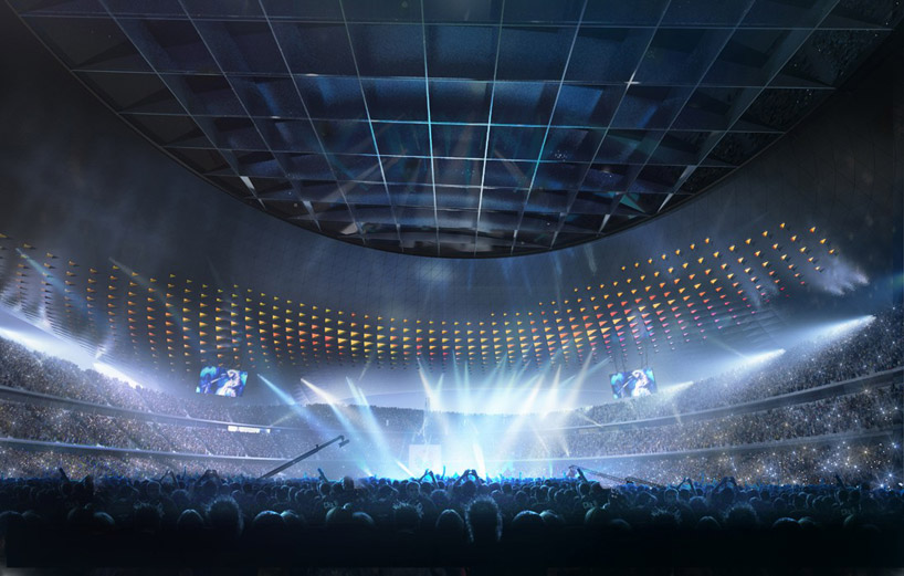 coop himmelb(l)au: silk leaf stadium, japan