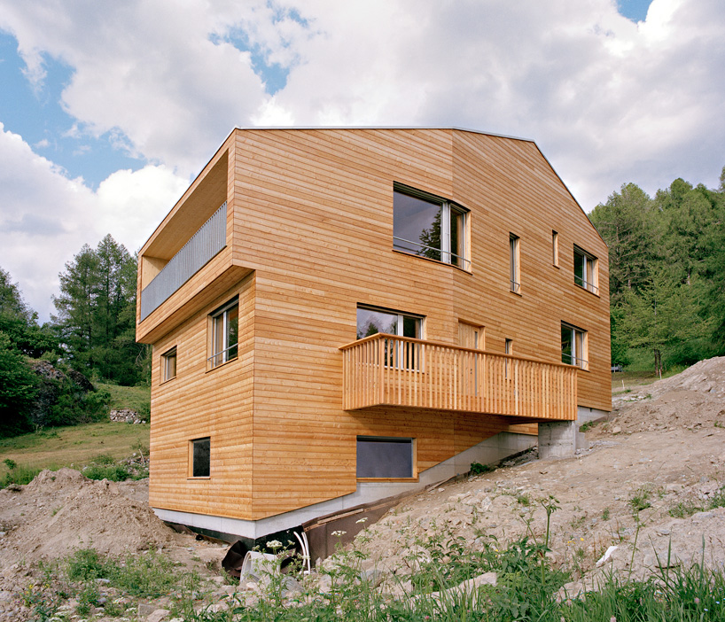 slope1 wooden house on the slope by lx1 architects