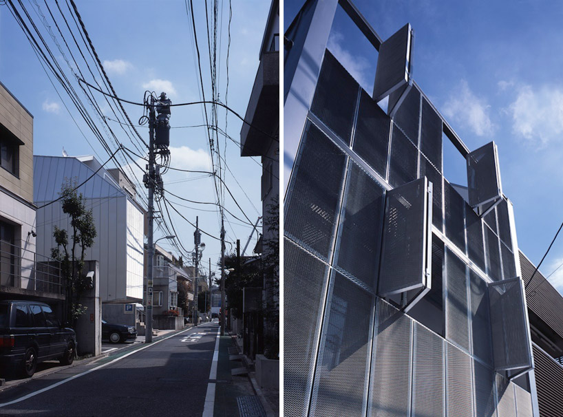 tokyo steel house by MDS built from a system of metal plates