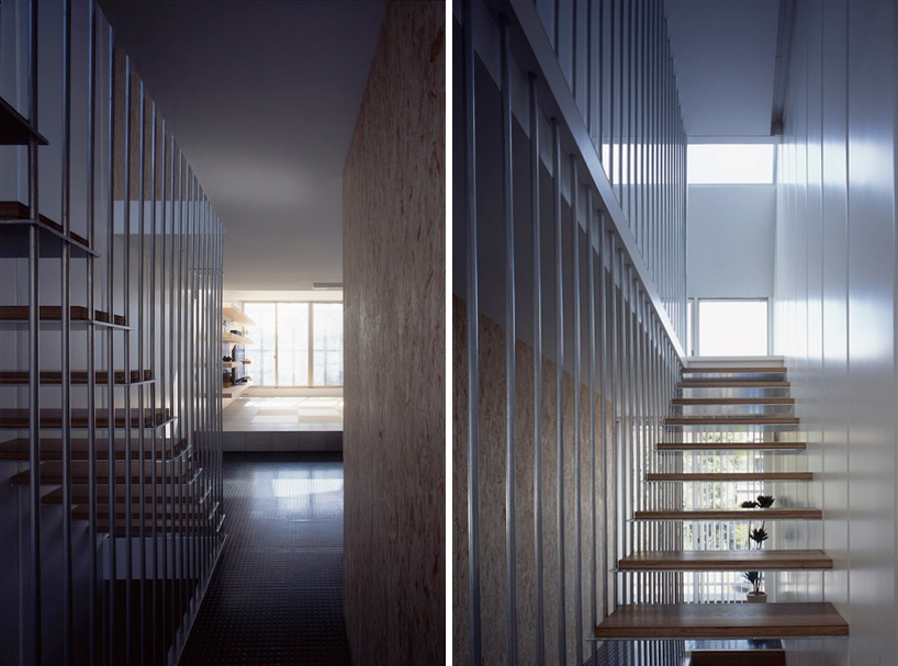 tokyo steel house by MDS built from a system of metal plates