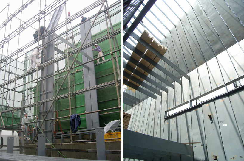 tokyo steel house by MDS built from a system of metal plates