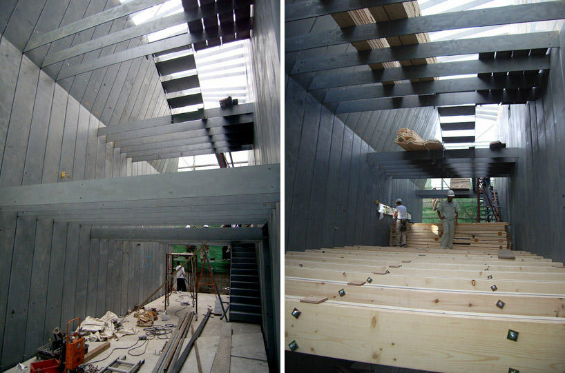 tokyo steel house by MDS built from a system of metal plates