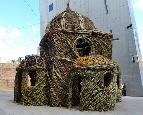 a cathedral built from willow tree saplings by patrick dougherty