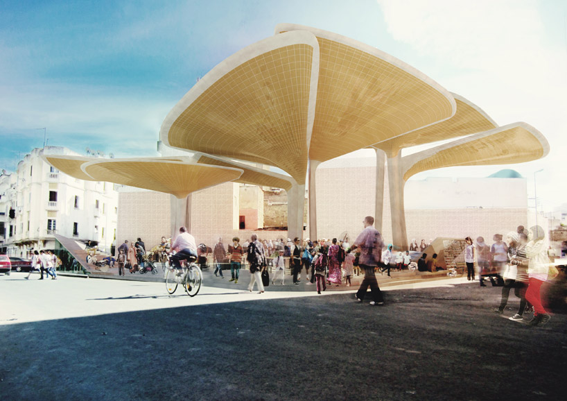 tomdavid architects: sustainable market square in casablanca