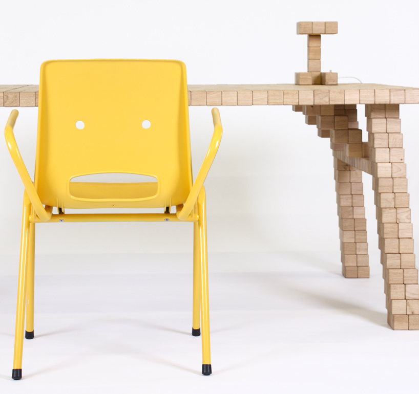 erik stehmann: blocks collection   wooden pixel furniture