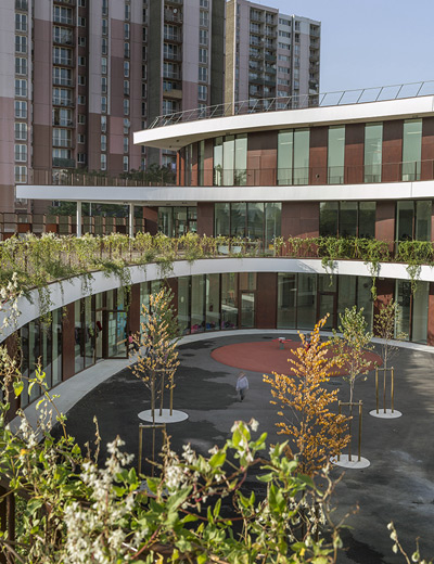 mikou design studio: bobigny school complex now complete near paris