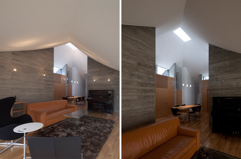 nks architects: broken pitched roof house, japan