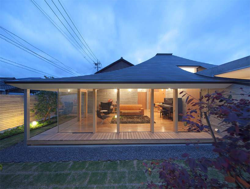 nks architects: broken pitched roof house, japan