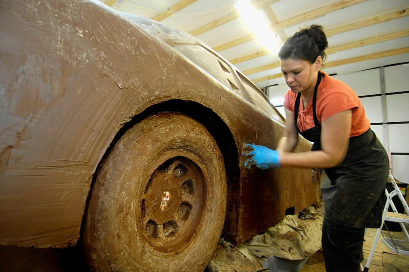 life size chocolate car by jim victor and marie pelton 
