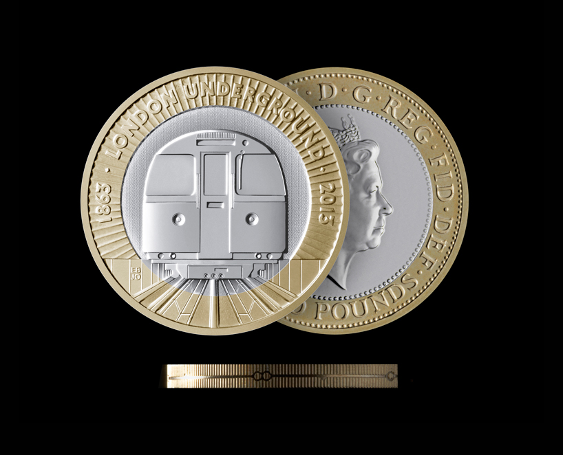 2 pound coin by barberosgerby for 150th anniversary of the london underground