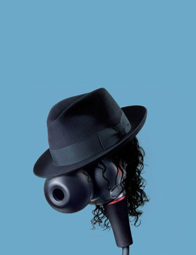 music icons as earbuds by welcomm for sony