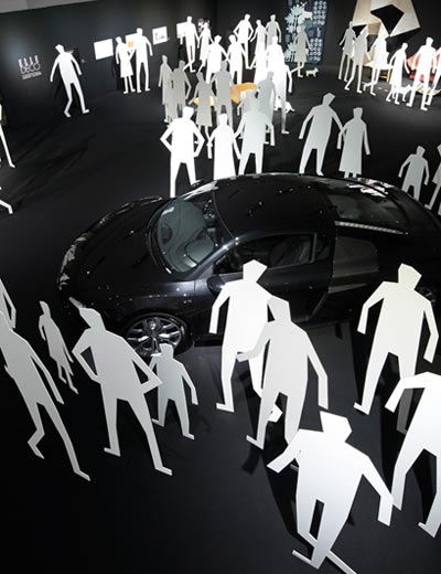 elle decor international design award exhibition concept by nendo